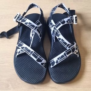Like New Black & White Chacos Size 7